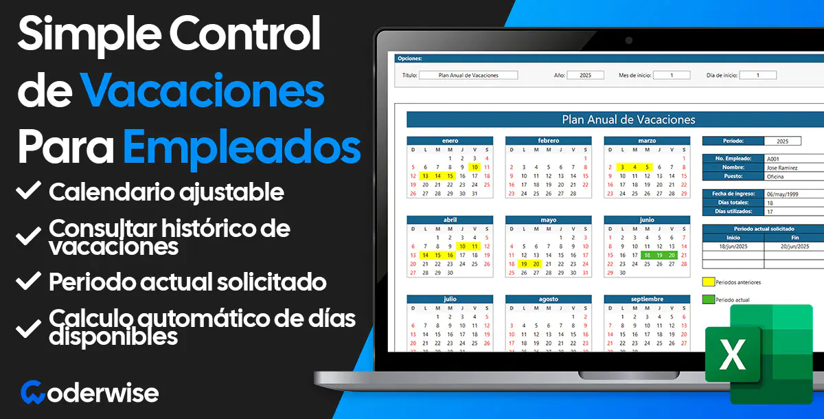 Simple Control de Vacaciones para Empleados